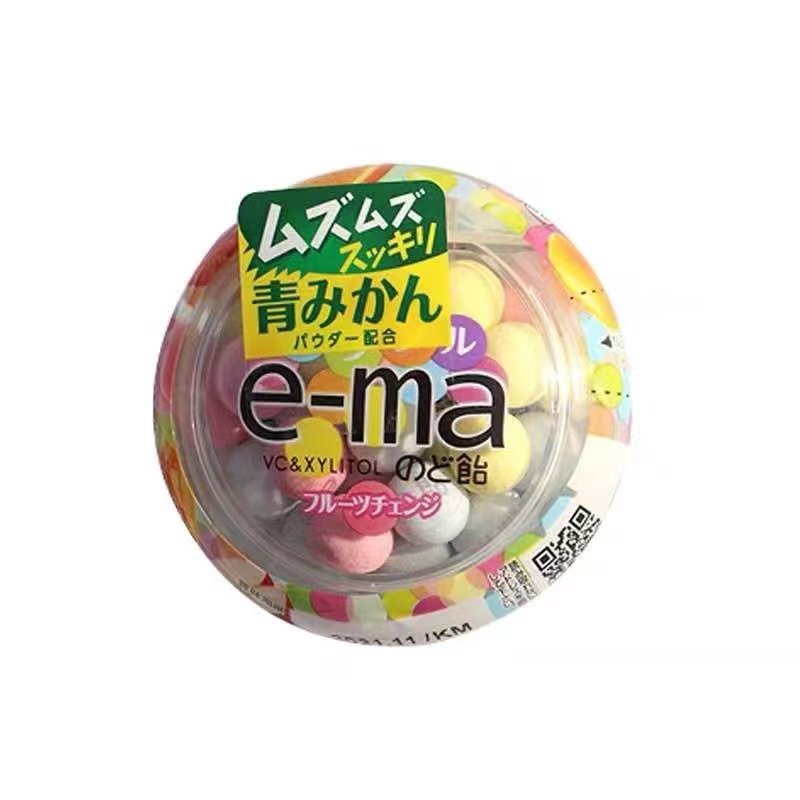 日本进口uha味觉糖ema彩色杂果润喉糖约会接吻香气木糖醇携带方便