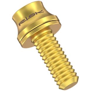 Risk M5x12mm山地车公路自行车水壶架彩色钛合金螺丝垫片水壶螺丝