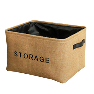 棉麻布艺衣服玩具带盖收纳筐篮衣物整理收纳箱盒衣柜储物箱大容量