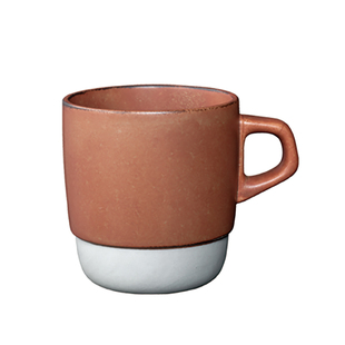 日本进口Kinto SCS陶瓷堆叠马克杯简约磨砂咖啡杯牛奶杯水杯320ml