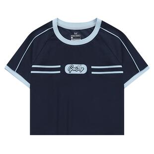 361运动T恤女2026夏季新款超短款冰感棒球服紧身啦啦队服运动短袖