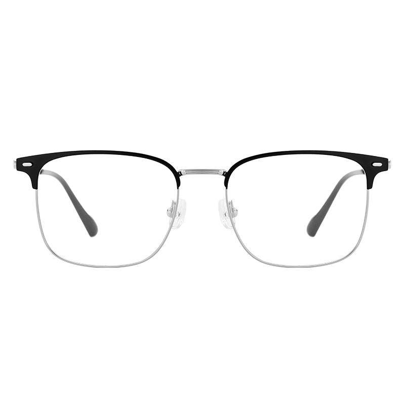 明月超轻钛合金眼镜近视男斯文有度数眉线框成品眼睛框镜架36132