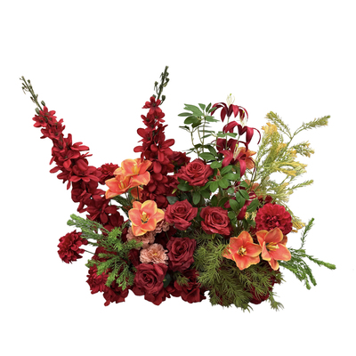 新款婚庆地排花仿真花艺婚礼装饰