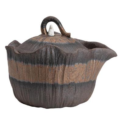 老岩泥粗陶复古手抓壶泡茶碗