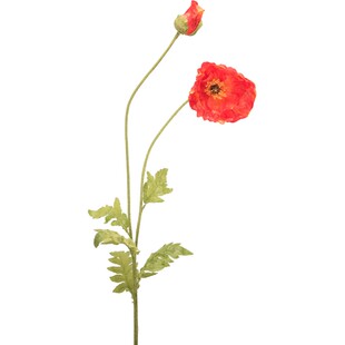 10枝价 田园高仿真花虞美人假花绢花客厅装饰花餐桌摆设花卉