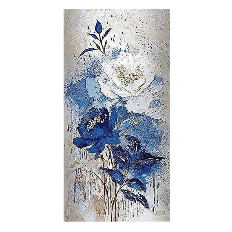 可班手绘油画雅韵呈祥玄关装饰画