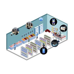 爱宝迎客无人超市设备便利店24小时自助购物扫码收银机智能云值守收银系统自动售货新零售商店改造可上门安装