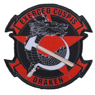 假想敌承包商DRAKEN 精细徽章魔术贴 个性士气章 魔术章 箱包饰章