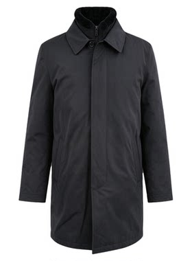 BASSO羊毛领两件式鹅绒羽绒服男