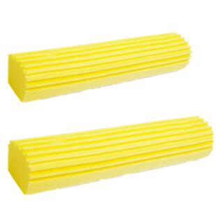 墩布头对折式胶棉拖把头吸水海绵替换装拖布海棉头通用28CM