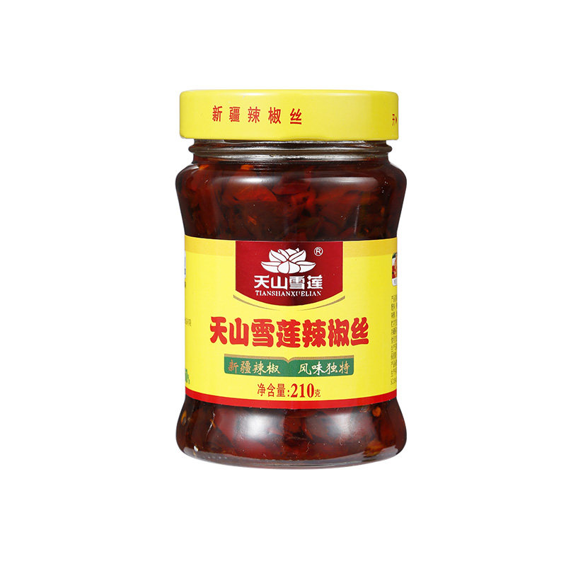 【蛋总同款】天山雪莲经典辣椒丝新疆特产辣椒酱下饭神器210/260g