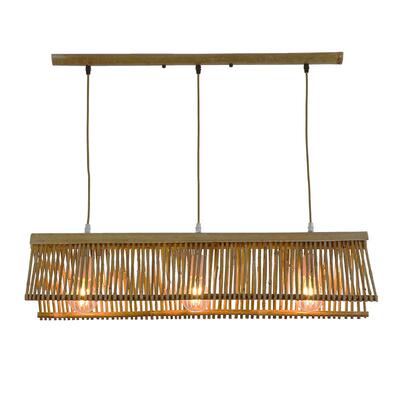 竹艺茶室吊灯新中式复古创意灯具