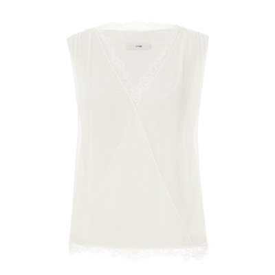 LYNEE醋酸缎面蕾丝吊带背心女
