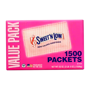 美国直邮 SWEET'N LOW纤而乐咖啡伴侣低卡路里健康冲饮代糖1500包