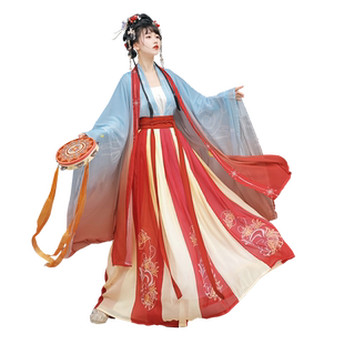 宋制汉服女古装2025新款汉元素中国风成人春秋季齐腰仙气飘飘襦裙