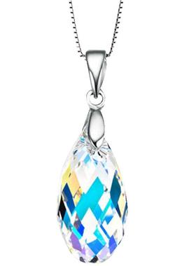 奥地利水晶吊坠项链小众冷淡风