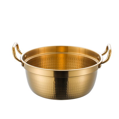 威士康3004不锈钢锤纹泡面锅