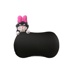 2026新款路西法猫汽车头枕护颈枕记忆棉车载腰靠车内靠垫护腰抱枕