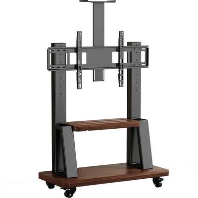 【胡桃木色】通用电视移动支架