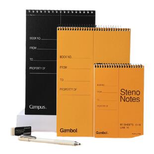 日本KOKUYO国誉线圈笔记本英语单词分栏本渡边gambol螺旋上翻本a5随身便携本A6小分栏横线本速记本学生用