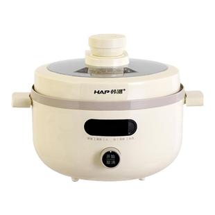 韩派电压力锅家用陶瓷釉三格内胆不沾锅鸳鸯内胆多功能火锅电饭煲