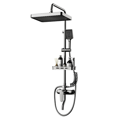 德国包安装全铜枪灰淋浴花洒套装