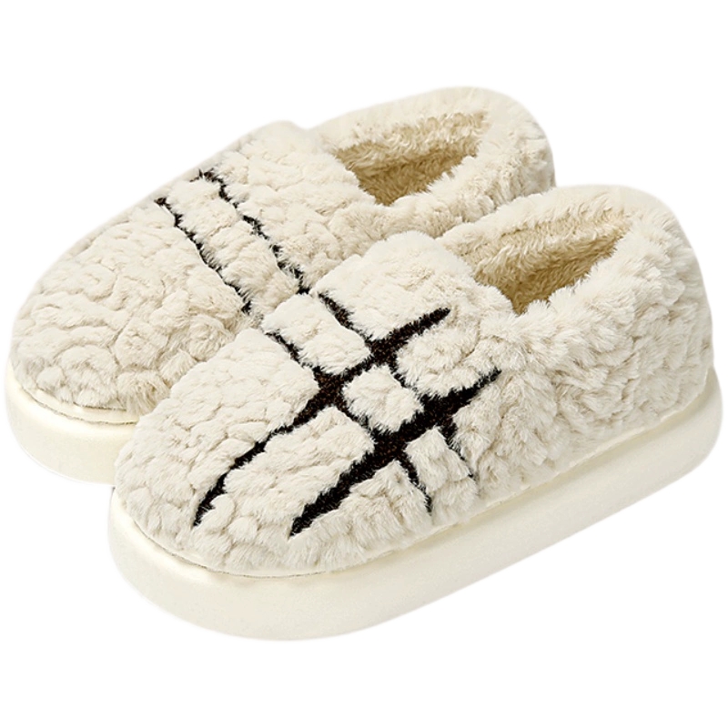 海澜之家棉拖鞋男士秋冬季新款室内居家包跟加绒保暖女毛毛棉鞋冬