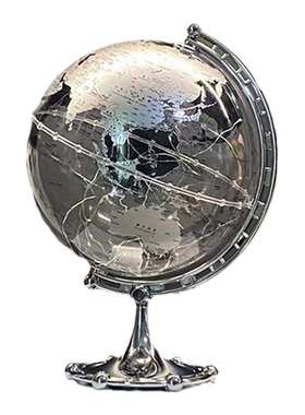 轻奢书房电镀发光地球仪