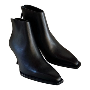 ANDS MB THE ROW靴子 早秋冬马丁靴细跟高跟短筒靴纯原单外贸女靴