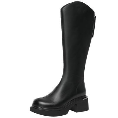 戈美其厚底增高显瘦骑士靴