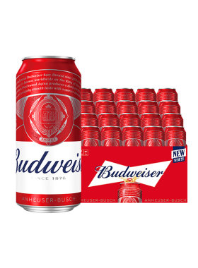百威经典红罐啤酒450ml*20听