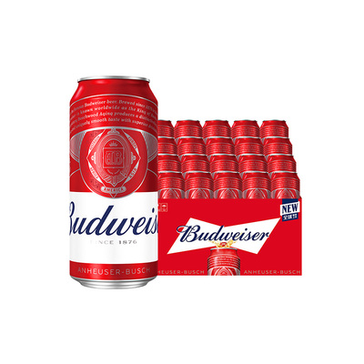 百威经典红罐啤酒450ml*20听