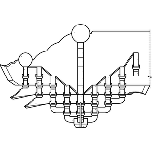 九踩柱头科斗拱CAD-清式重翘重昂三视图及分件尺寸图cad动态块