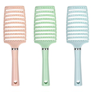 蓬松排骨梳高颅顶造型卷发顺发梳背头气囊梳子长发按摩大弯梳子