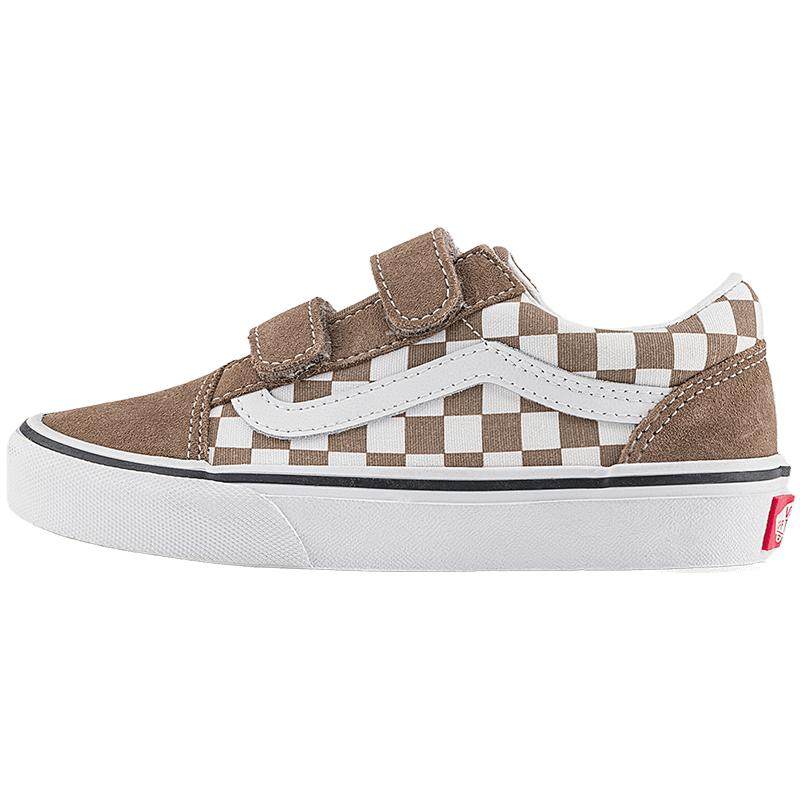 Vans范斯童鞋官方 Old Skool V褐色中大童板鞋