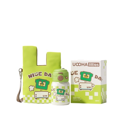 uooha迷你吨双饮保温杯女可爱