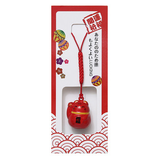 小日子不翻篇 日式祈福举手闭口招财猫挂件 宠物铃铛钥匙扣挂饰