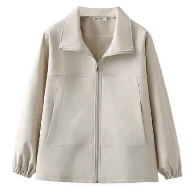 翠袖大码女装巨好看的早秋外套女休闲百搭韩系冲锋衣胖mm短款夹克