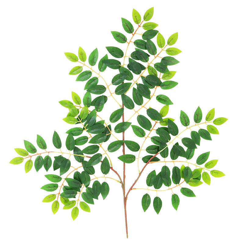 仿真榆树叶过胶假树枝树叶绿植物