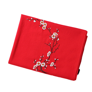 中国大红色围巾披肩外搭两用女秋冬季2025新款中老年百搭羊绒妈妈