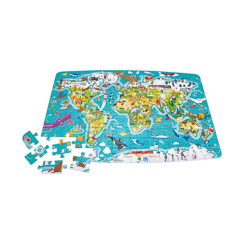 Hape环游世界拼图游戏棋