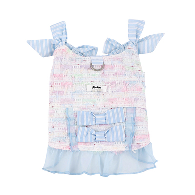 遛狗外出宠物衣服背带裙子可牵引