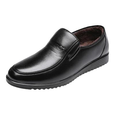 红蜻蜓男士中老年爸爸鞋真皮爸爸