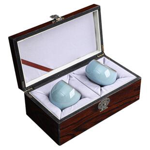 高级感官窑主人杯陶瓷对杯功夫茶杯情侣一对品茗杯高端轻奢礼盒装