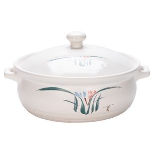 电陶炉陶瓷砂锅耐高温干烧不裂平底砂锅煲火锅店专用大号煲汤炖锅