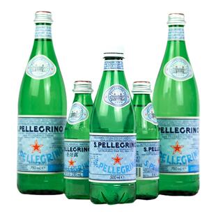 圣培露气泡水充气天然矿泉水500ml/瓶整箱进口碱性苏打水汽水饮料