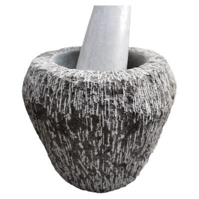 山东淄博天然青石手工臼子捣蒜器