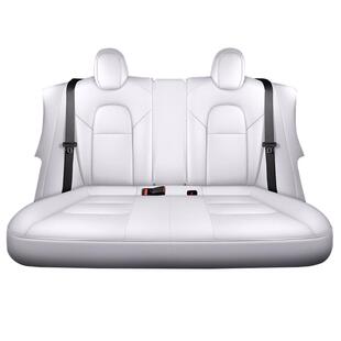 适用特斯拉Model3/Y坐垫全包白色座椅套真皮内饰tesla焕新版专用