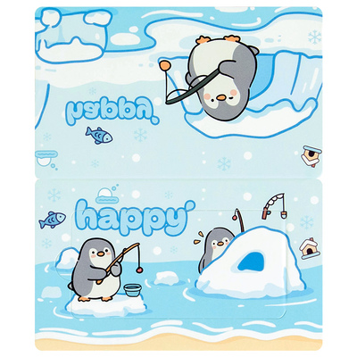 可爱线条狗撕拉留言卡片diy贺卡