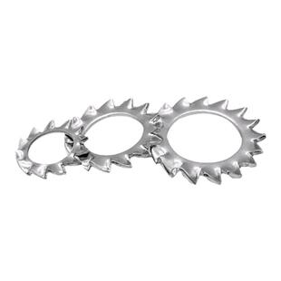 65MN蓝白锌/不锈钢GB862.2外锯齿垫片6798A外多齿防松止动垫圈